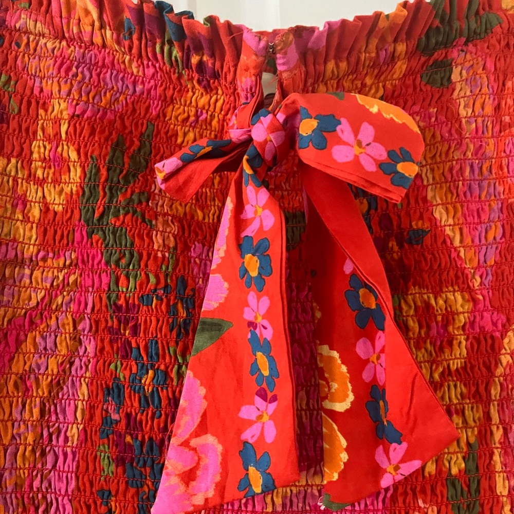 Farm Rio Ruched Fitted Dress Size Small
